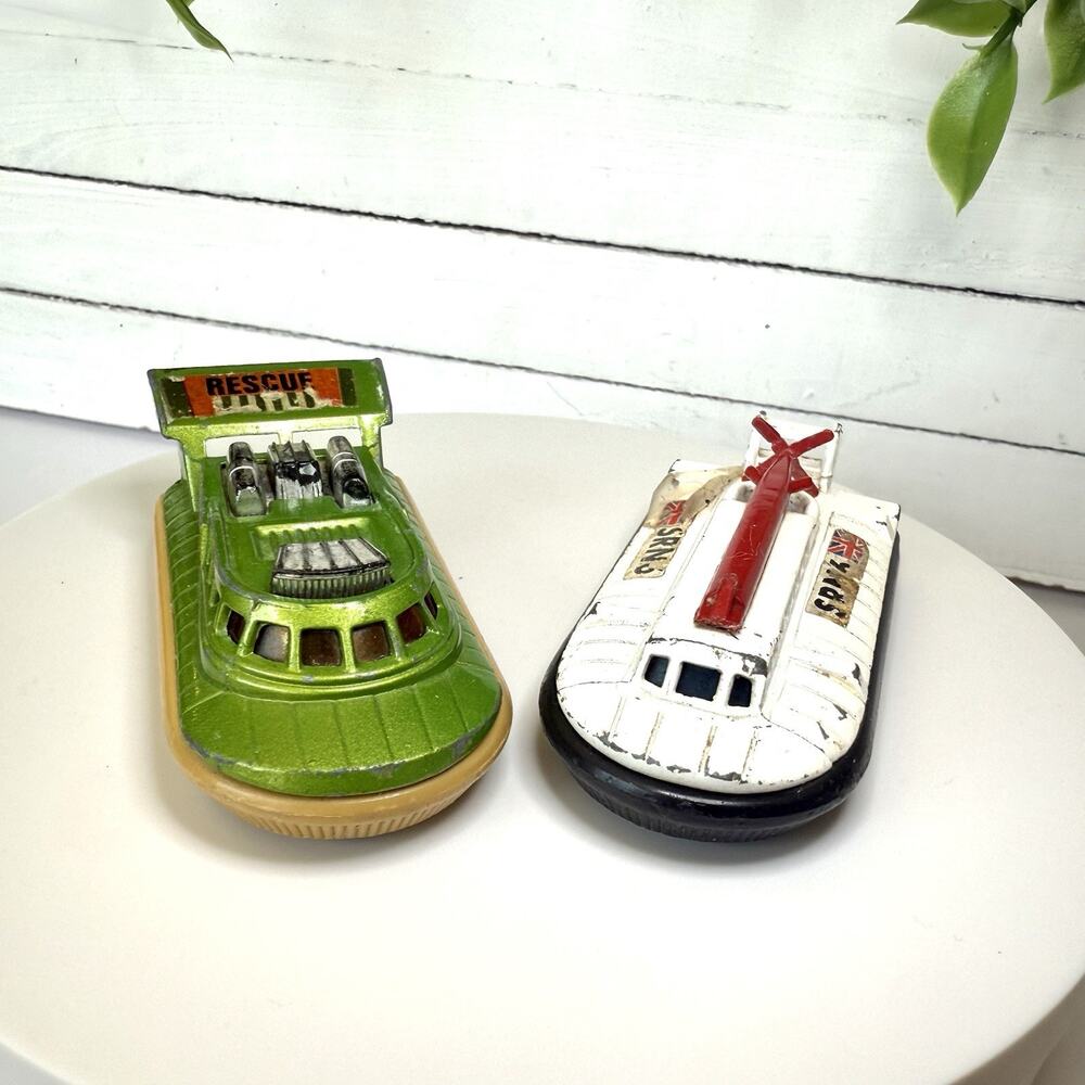 Vintage Matchbox Hovercraft Lot – SRN6 & Rescue Models Diecast England